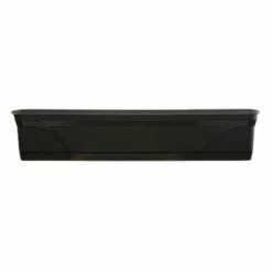 Southern Patio SPAT-MB3612BK 36-Inch Medallion Hanging Windowsill Garden Box Planter, Black (3 Pack)