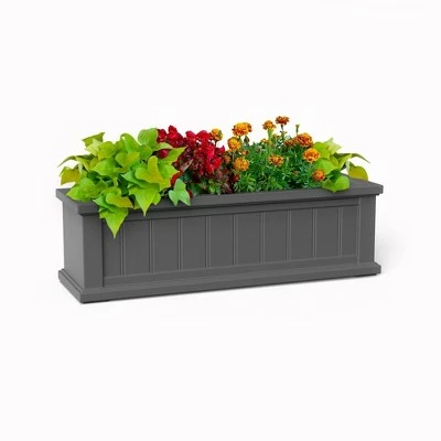 Cape Cod Window Box Graphite Gray - Mayne 3 Cape Cod Window Box Graphite Gray - Mayne
