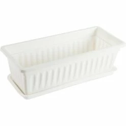 Farmlyn Creek 3 White 17" Plastic Window Herb Planter Boxes, 3 Trays, 21 Colorful Plant Label Tags -Cheap Planters Store unnamed file 2466