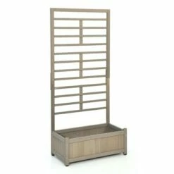 Costway 68in Wood Planter Box with Trellis Raised Garden Bed for Climbing Plants -Cheap Planters Store unnamed file 2487