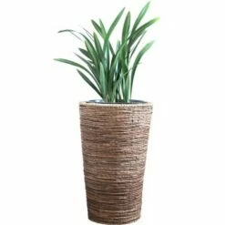 Vintiquewise Wicker Banana Rope Tall Floor Planter with Metal Pot -Cheap Planters Store unnamed file 2501