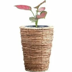 Vintiquewise Wicker Banana Rope Tall Floor Planter with Metal Pot -Cheap Planters Store unnamed file 2503