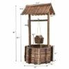 Costway Outdoor Wooden Wishing Well Bucket Flower Plants Planter Patio Garden Home Decor 2 Costway Outdoor Wooden Wishing Well Bucket Flower Plants Planter Patio Garden Home Decor -Cheap Planters Store unnamed file 2510