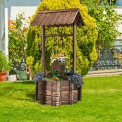 Costway Outdoor Wooden Wishing Well Bucket Flower Plants Planter Patio Garden Home Decor 18 Costway Outdoor Wooden Wishing Well Bucket Flower Plants Planter Patio Garden Home Decor -Cheap Planters Store unnamed file 2517
