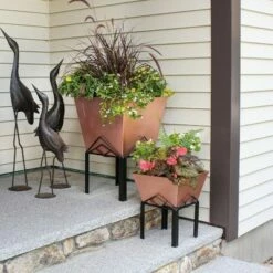 12.25"Hx12.25"W Indoor/Outdoor Square Copper Plated Galvanized Steel Flower Box with Black Wrought Iron Plant Stand - ACHLA Designs 7 12.25"Hx12.25"W Indoor/Outdoor Square Copper Plated Galvanized Steel Flower Box with Black Wrought Iron Plant Stand - ACHLA Designs -Cheap Planters Store unnamed file 2521
