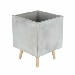Olivia & May Set of 2 Rustic Fiber Clay Square Cube Planters - Olivia & May -Cheap Planters Store unnamed file 2543