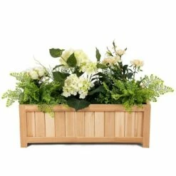 Costway Rectangle Wood Flower Planter Box Portable Raised Vegetable Patio Lawn Garden folding -Cheap Planters Store unnamed file 2560