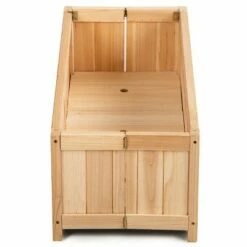 Costway Rectangle Wood Flower Planter Box Portable Raised Vegetable Patio Lawn Garden folding -Cheap Planters Store unnamed file 2563