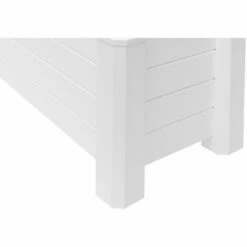 Gardenised White Vinyl Traditional Fence Design Garden Bed Elevated Screwless Raised Planter Box -Cheap Planters Store unnamed file 2575