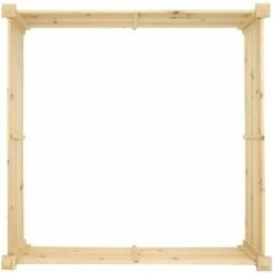 Sunnydaze Decor Sunnydaze Outdoor Square Wood Raised Garden Bed for Flower, Vegetable, and Herb Gardening - 48" Square - Brown -Cheap Planters Store unnamed file 258