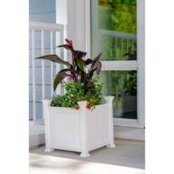 Cardiff Square Planter Box - White - Vita -Cheap Planters Store unnamed file 2594