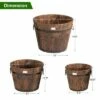 Costway 3 pcs Wooden Planter Barrel Set Decorative Flower Bed Multiple Size 2 Costway 3 pcs Wooden Planter Barrel Set Decorative Flower Bed Multiple Size -Cheap Planters Store unnamed file 2609