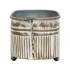 Trough Brass Metal Mini Planter - Foreside Home & Garden
