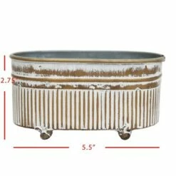 Trough Brass Metal Mini Planter - Foreside Home & Garden -Cheap Planters Store unnamed file 2666