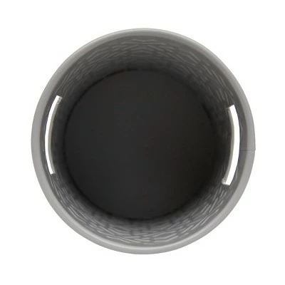 Flower Tin Gray Metal Planter - Foreside Home & Garden 4 Flower Tin Gray Metal Planter - Foreside Home & Garden - Image 2