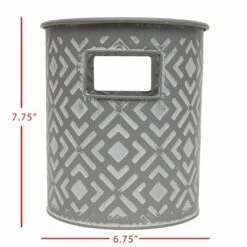 Flower Tin Gray Metal Planter - Foreside Home & Garden 10 Flower Tin Gray Metal Planter - Foreside Home & Garden -Cheap Planters Store unnamed file 2673