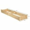 Costway Wooden Vegetable Raised Garden Bed Backyard Patio Grow Flowers Planter