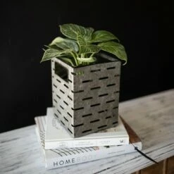 Flower Tin Galvanized Metal Planter - Foreside Home & Garden -Cheap Planters Store unnamed file 2680
