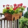 24"W Rectangular Flower Box Copper Plated Galvanized Steel with Black Wrought Iron Clamp-On Brackets - ACHLA Designs -Cheap Planters Store unnamed file 2696