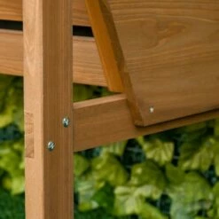 Outsunny Wood Raised Garden Bed with Sunshade Canopy, Planting Box, Outdoor Vegetable Flower Container, Orange and Black -Cheap Planters Store unnamed file 2724