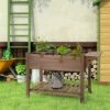 Outsunny 49'' x 21'' x 34'' Raised Garden Bed w/ 8 Grow Grids, Outdoor Wood Plant Box Stand w/ Folding Side Tables and Lockable Wheels for Vegetable Flower Herb 2 Outsunny 49'' x 21'' x 34'' Raised Garden Bed w/ 8 Grow Grids, Outdoor Wood Plant Box Stand w/ Folding Side Tables and Lockable Wheels for Vegetable Flower Herb -Cheap Planters Store unnamed file 2725