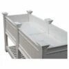 Cambridge Rectangular Planter And Ext Kit - White - Vita