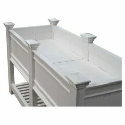 Cambridge Rectangular Planter And Ext Kit - White - Vita
