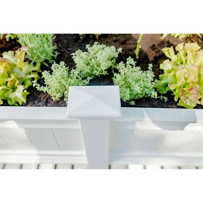 Cambridge Rectangular Planter And Ext Kit - White - Vita 8 Cambridge Rectangular Planter And Ext Kit - White - Vita - Image 6