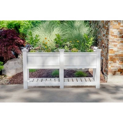Cambridge Rectangular Planter And Ext Kit - White - Vita 11 Cambridge Rectangular Planter And Ext Kit - White - Vita - Image 9