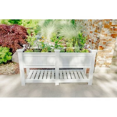 Cambridge Rectangular Planter And Ext Kit - White - Vita 12 Cambridge Rectangular Planter And Ext Kit - White - Vita - Image 10