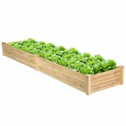 Costway Wooden Vegetable Raised Garden Bed Backyard Patio Grow Flowers Planter -Cheap Planters Store unnamed file 275