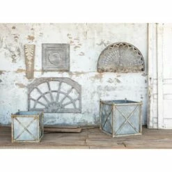 Park Hill Collection Small Metal Estate Planter