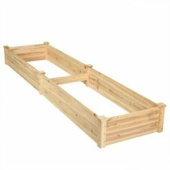 Costway Wooden Vegetable Raised Garden Bed Backyard Patio Grow Flowers Planter -Cheap Planters Store unnamed file 276