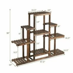 Costway 6-Tier Flower Wood Stand Plant Display Rack Multifunctional Storage Shelf 13 Costway 6-Tier Flower Wood Stand Plant Display Rack Multifunctional Storage Shelf -Cheap Planters Store unnamed file 2801