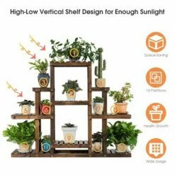 Costway 6-Tier Flower Wood Stand Plant Display Rack Multifunctional Storage Shelf 15 Costway 6-Tier Flower Wood Stand Plant Display Rack Multifunctional Storage Shelf -Cheap Planters Store unnamed file 2803