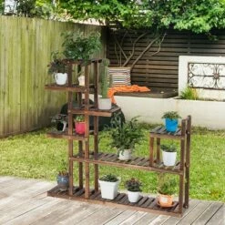 Costway 7-Tier Flower Wood Stand Plant Display Rack Multifunctional Storage Shelf -Cheap Planters Store unnamed file 2819