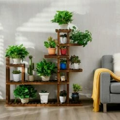 Costway 7-Tier Flower Wood Stand Plant Display Rack Multifunctional Storage Shelf -Cheap Planters Store unnamed file 2820