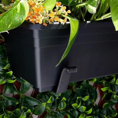Farmlyn Creek 4 Pack Wall mounted Plant Bracket, Window Flower Box Planter Brackets for Indoors & Outdoors, Black 4 Farmlyn Creek 4 Pack Wall mounted Plant Bracket, Window Flower Box Planter Brackets for Indoors & Outdoors, Black - Image 2