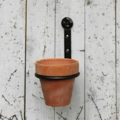 Set of 2 4" Wall Mounted Flower Pot Holder Ring Brackets Black Powder Coat - ACHLA Designs -Cheap Planters Store unnamed file 2861