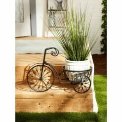 Zingz & Thingz 10.9" Indoor/Outdoor Iron Bicycle Plant Stand Black - Zings & Thingz -Cheap Planters Store unnamed file 2884