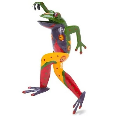 Wind & Weather Metal Frog Pot Huggers, Set of 3 3 Wind & Weather Metal Frog Pot Huggers, Set of 3