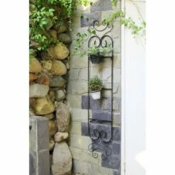 3pc Rectangular Iron Wall Planter Black/Gold - Ore International -Cheap Planters Store unnamed file 2918