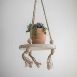 Natural Jute & Wood Hanging Shelf - Foreside Home & Garden 10 Natural Jute & Wood Hanging Shelf - Foreside Home & Garden -Cheap Planters Store unnamed file 2922