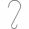 Farmlyn Creek 6 Pack Black Stainless Steel S Hooks, Metal Plant Hangers (12 Inches)