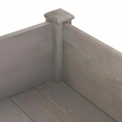 Northlight 4ft Brown Wood Raised Garden Bed Planter Box with Liner -Cheap Planters Store unnamed file 298