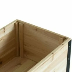 Gardenised Elevated Outdoor Raised Rectangular Planter Bed Box Solid Wood with Steel Legs, Natural -Cheap Planters Store unnamed file 2989