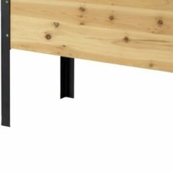 Gardenised Elevated Outdoor Raised Rectangular Planter Bed Box Solid Wood with Steel Legs, Natural -Cheap Planters Store unnamed file 2990