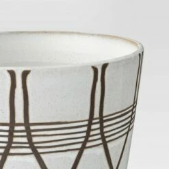 Lines Stoneware Outdoor Planter - Opalhouse™ Black/white -Cheap Planters Store unnamed file 2993
