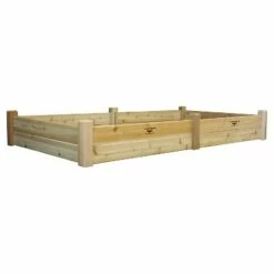 97" x 50" x 13" Raised Rectangular Garden Bed - Gronomics Cedar Unfinished -Cheap Planters Store unnamed file 30