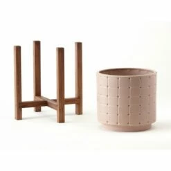 The Lakeside Collection Lakeside Ceramic Planter on Wood Stand - Indoor/Outdoor Decorative Pot 11 The Lakeside Collection Lakeside Ceramic Planter on Wood Stand - Indoor/Outdoor Decorative Pot -Cheap Planters Store unnamed file 3001